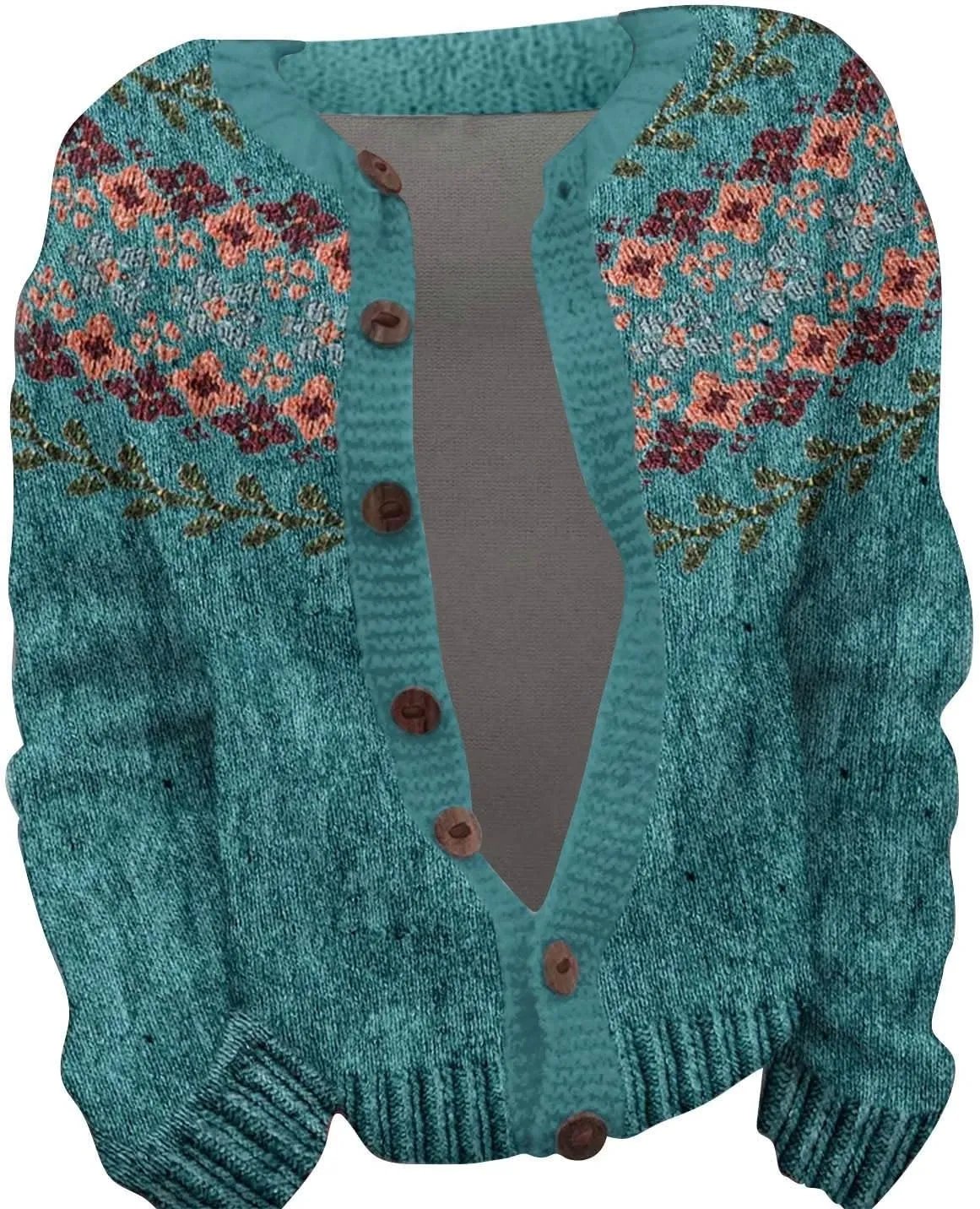 Womens Cardigan Vintage Sweaters Winter Fall Stripes Casual Loose Long Sleeve Knitted Sweater Tops 2024