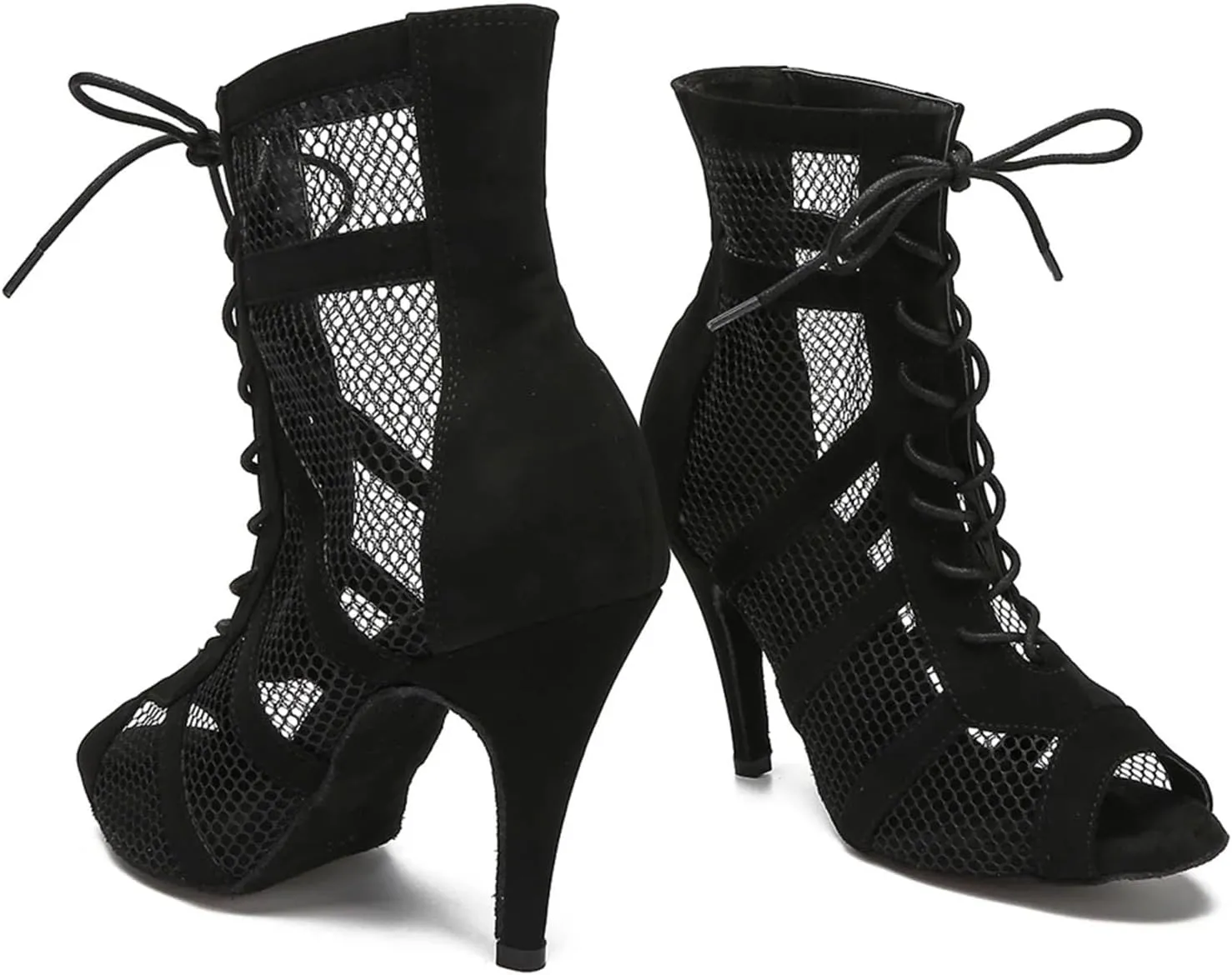 Women's Fashion Latin Dance Boots - Jazz Tango Rumba Ballroom Party Heels, 5CM/2Inch Heel Height