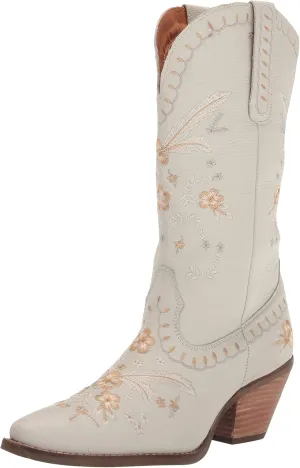 Women's Full Bloom Fashion Boot, White, 6