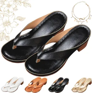 Women's Solid Color Summer Chunky Heel Sandals, Sandals for Women 2025 Heels, Summer Heels for Women