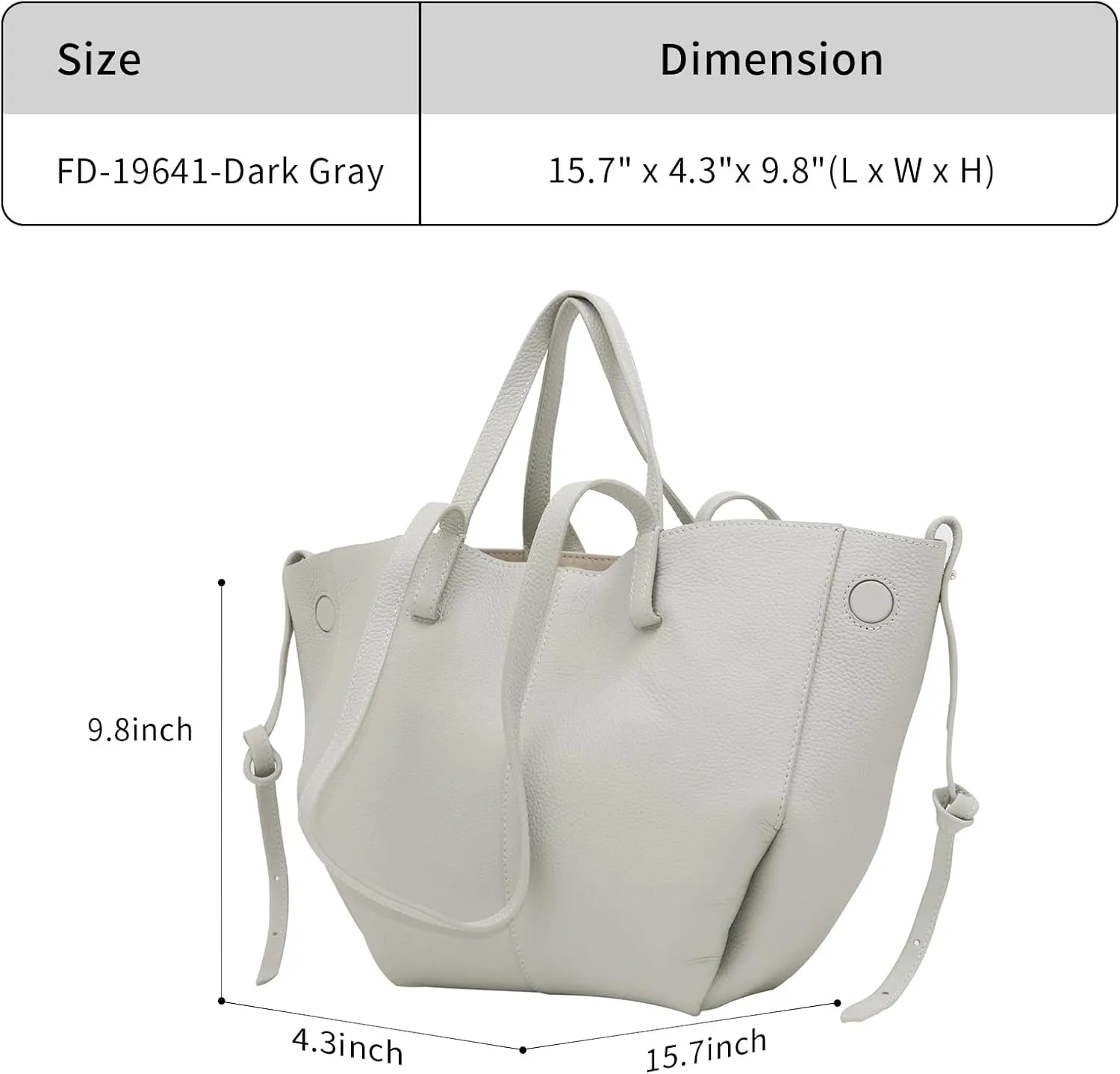 Work Bag Faux Leather Tote Bag for Women Trendy Handbag Purse Fall Shoulder Bag with Magnetic Closure