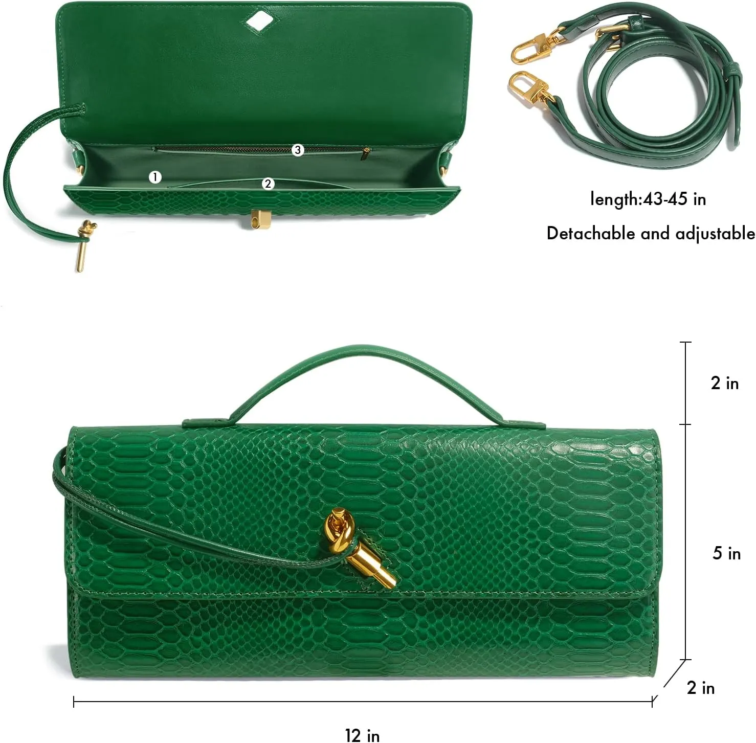 Woven Clutch Purses for Women, Formal Satchel Leather Evening Bag Shoulder Handbag