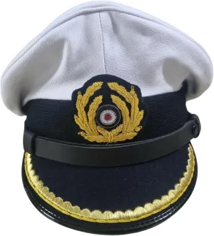 WWII German Navy U-Boat Senior Officer (Kriegsmarine) Visor Cap