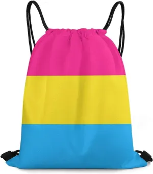 Zakqeik Flag Unisex Drawstring Backpack Bag Cute Sport Gym Dance Travel Pockets