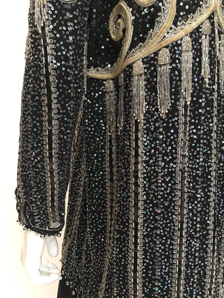 Zandra Rhodes 1980's Beaded and Sequined Jacket