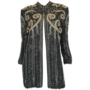 Zandra Rhodes 1980's Beaded and Sequined Jacket